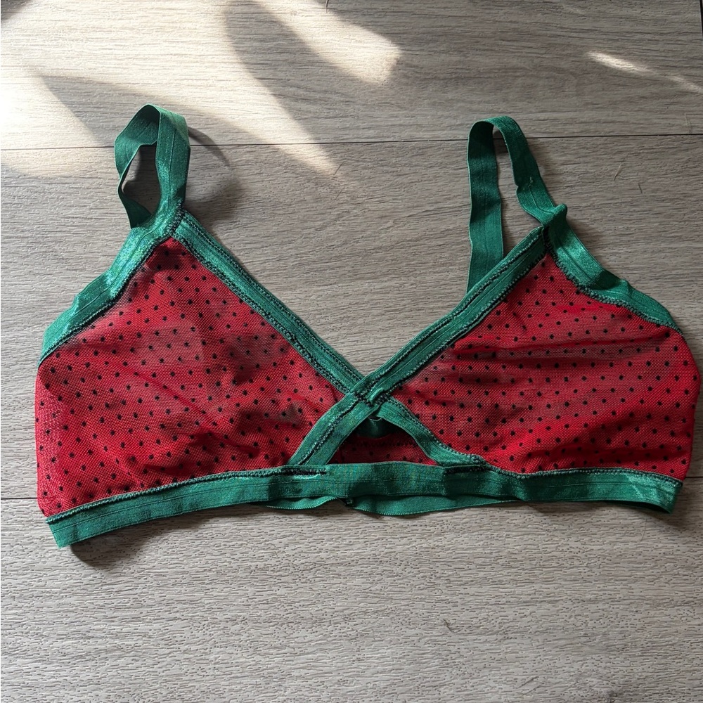 Amme B Strawberry mesh Watermelon Bralette